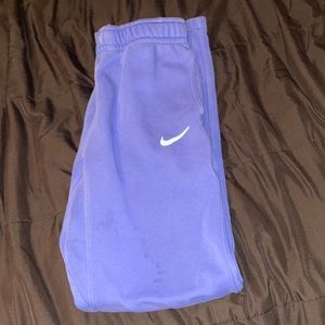 Blue Nike sweatpants small
